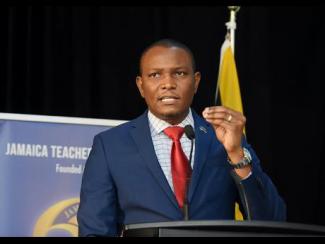 Dr Mark Smith, president, Jamaica Teachers’ Association, addressing the Jamaica Teachers’ Association Education Conference on day one at Ocean Coral Spring in Trelawny on Tuesday, April 22